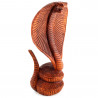 Schlange Kobra Deko Kopf Holz 20 cm