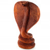 Schlange Kobra Deko Kopf Holz 20 cm