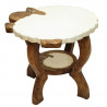 Kindertisch Holz Tier Motiv Schaf 50 cm Durchmesser, 43 cm hoch