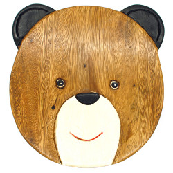 Kinderhocker Holz Motiv Teddybär