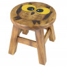 Holzhocker für Kinder Tier Motiv Eule