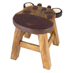 Kinderhocker Holz Motiv Giraffenkopf