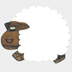 Kinderhocker Holz Tiermotiv Schaf