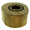 2. Wahl, Holz Windlicht Glas auf Teakholz, B-Ware