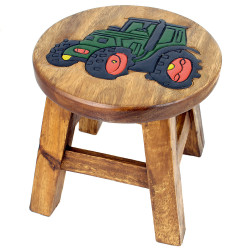 Kinderhocker Holz Motiv Traktor