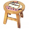 Kinderhocker Holz Motiv Segelschiff