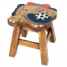 Kinderhocker Holz Motiv Elefant Fußball
