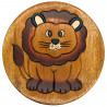 Kinderhocker Holz Tier Motiv Löwe