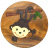 Kinderhocker Holz Tiermotiv Affe