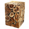 Blumenständer Holz Teak massiv eckig