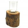 Windlicht Baumstamm Mango Holz Ø 10-12 cm