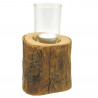 Windlicht Baumstamm Mango Holz Ø 10-12 cm
