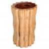 Blumenhocker Holz rund massiv