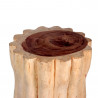 Blumenhocker Holz Massiv Rund 50 cm – Modell Flora