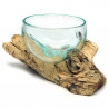 2. Wahl, Wurzel mit Glasschale, Ø ca. 11-12 cm, B-Ware