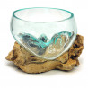 2. Wahl, Wurzel mit Glasschale, Ø ca. 11-12 cm, B-Ware