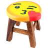 Kinderhocker Holz Motiv Kuss