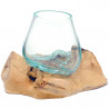 2.Wahl, Wurzel mit Glas mini, Ø ca. 8-10 cm, 2. Wahl, B-Ware