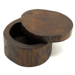 Holzdose Holzschachtel mit Deckel rund oval ca....
