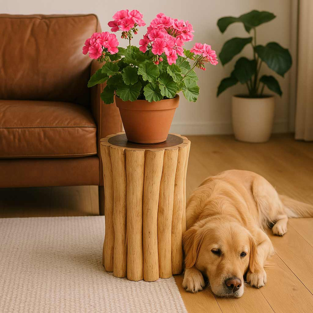 Blumenhocker Holz Massiv