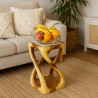 Blumenständer Holz Massiv 50 cm – Eckig Modern Modell Twist