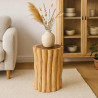 Blumenhocker Holz Massiv Rund 50 cm – Modell Flora