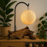 Tischlampe Wurzel mit kugelförmiger Hängelampe