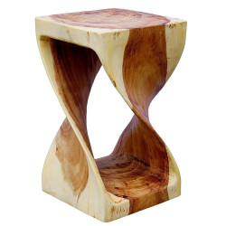 Hocker aus Holz "gedrehte Säulen" 50 cm massiv...