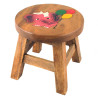 Kinderhocker Holz Motiv Elefant mit Ballons