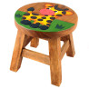 Kinderhocker Holz Motiv Baby Giraffe Bunt