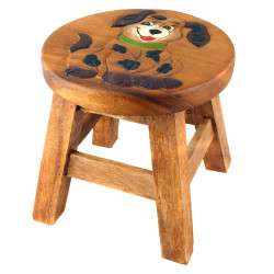 Kinderhocker Holz Motiv Hund