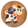 Kinderhocker Holz Motiv Kuh Rosalie