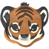 Kinderhocker Holz Tiger Kopf