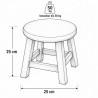 Kinderhocker Holz Tiermotiv Adler