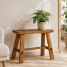 Blumenbank Holz Teak 50 cm breit – 45 cm hoch Natur
