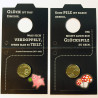 Glückscent vergoldet kleiner Glücksbringer schwarz 4er Set