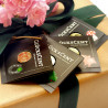 Glückscent vergoldet kleiner Glücksbringer schwarz 4er Set