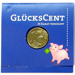 Glückscent vergoldet