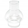 Glas für Windlicht ohne Boden Ersatzglas Ø unten ca. 62 mm