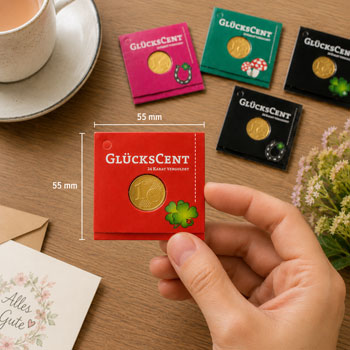 Glückscent Maßangabe Größenverhältnis